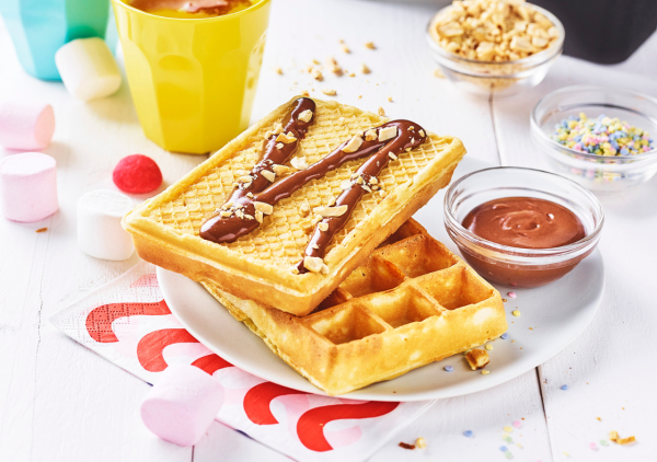 Gaufres aux deux chocolats